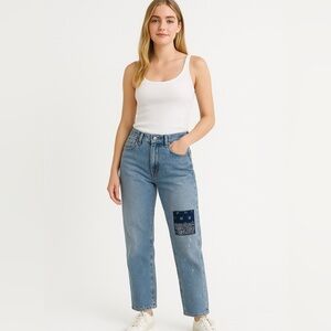 Madewell Patchwork Cottagecore The Perfect Summer Jean